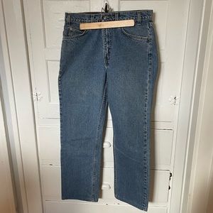 Vintage Men’s Levi’s Mid Light Wash 32x30 orange pocket tab